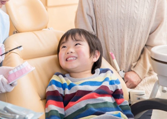 小児の歯磨き